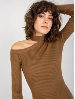 Dámske šaty NM SK NG 2315 svetlo hnedé