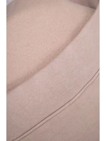 Zateplená mikina s kapucňou béžová