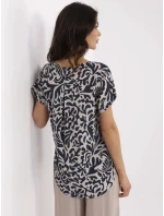 Blúzka D73771M11171B tmavomodrá