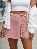 Dámska džínsová sukňa-šortky ružová FashionStreet SY0496