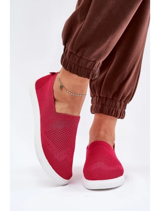 Damskie Tenisówki Slip-on Big Star FF274A605 Fuksja