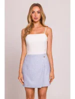 M854 Mini sukňa - svetlomodrá