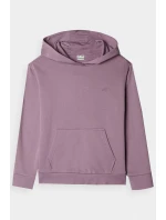 Dziewczęca Nierozpinana Bluza Z Kapturem Gładka Fioletowa 4F 4FJWMM00TSWSF1316-51S Dziewczęca Nierozpinana Bluza Z Kapturem Gładka Fioletowa 4F 4FJWMM00TSWSF1316-51S