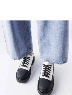 Poltopánky U9B-XX4664-1 white-black - Solea