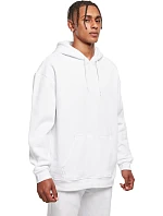 Build your Brand BB 006 Oversize mikina s kapucňou z hrubej bavlny 56.B006 biela