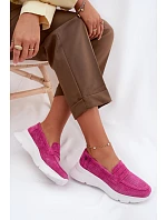 Dámske mokasíny z prírodného semišu na platforme Vinceza 79626 Fuchsia Dámske mokasíny z prírodného semišu na platforme Vinceza 79626 Fuchsia