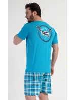 Pánske pyžamové šortky Motocykel