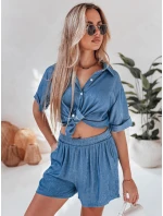 Dámsky plátenný set nadrozmernej veľkosti LINEN LOVE navy blue FashionStreet AY1138 Dámsky plátenný set nadrozmernej veľkosti LINEN LOVE navy blue FashionStreet AY1138