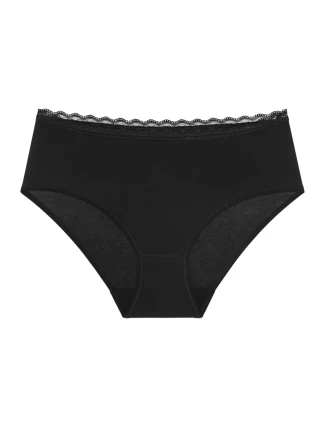 Dámske nohavičky Feel Of Cotton Midi - BLACK - black 0004 - TRIUMPH