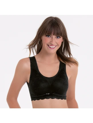 Esenciálna čipkovaná braletka s penovou výplňou 5400 black - Anita Classix