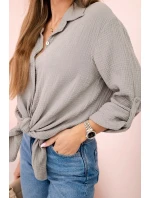 Bavlnené mušelínové oversize tričko Fango Bavlnené mušelínové oversize tričko Fango