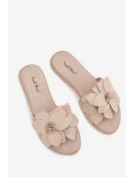 Dámské ploché nazouváky s ozdobnými květy Elzoria