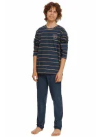 Chlapčenské pyžamo Harry modré s pruhmi