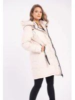 Dámsky kabát L22055-W24 béžový J-ASPEN - Volcano Dámsky kabát L22055-W24 béžový J-ASPEN - Volcano