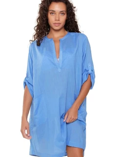 Plážové šaty 7225 modré - LingaDore