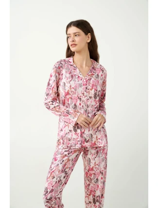 Vamp - Kvetinové pyžamo s gombíkmi 21046 - Vamp