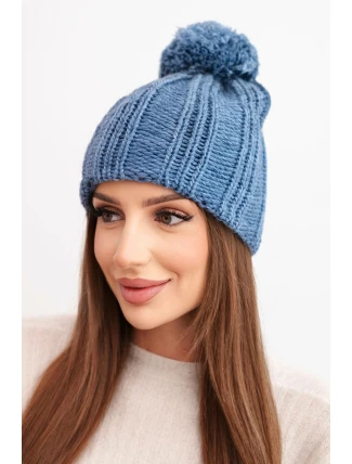 Fleecová čiapka Idalia K284 denim