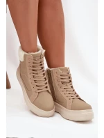 Zimné dámske topánky s kožušinou Lee Cooper LCJ-25-01-3736 Beige Zimné dámske topánky s kožušinou Lee Cooper LCJ-25-01-3736 Beige