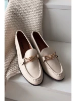 Dámské loafersy s ozdobným detailem světle béžové Rosynne