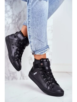 Zateplené kožené tenisky BIG STAR Black