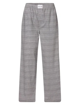 Dámske pyžamové nohavice QS6893E 5FQ čierno / biela - Calvin Klein