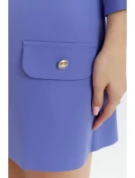 Dámske trapézové šaty K148 Light purple - Makover