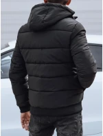 Pánska prešívaná zimná bunda s kapucňou čierna FashionStreet TX4831