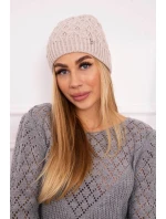 Fleecová čiapka Roma K224 light beige