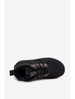 Buty Trekkingowe Trapery Dziecięce Ocieplane Big Star SS374075 Czarne