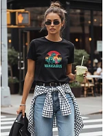 Dámske tričko s potlačou Mamasaurus na Deň matiek čierne FashionStreet NX5027RY Dámske tričko s potlačou Mamasaurus na Deň matiek čierne FashionStreet NX5027RY