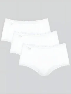 Dámske nohavičky Sloggi 24/7 Cotton Lace Midi C3P biele