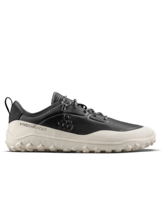 Vivobarefoot pánske TRACKER LEATHER AT LOW MENS OBSIDIAN/WHITE (309534-04)