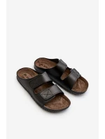 Pohodlné pánske sandále na suchý zips Inblu FM00001U black