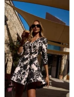 M849 Priliehavé mini šaty s potlačou - model 1