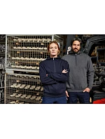 Daiber JN 839 Pracovná mikina z bio bavlny, s kapucňou, zips „1/4“ 02.0839 tmavá melírovaná Daiber JN 839 Pracovná mikina z bio bavlny, s kapucňou, zips „1/4“ 02.0839 tmavá melírovaná
