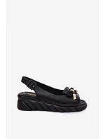 Dámske kožené sandále 58C0055 black - Artiker Dámske kožené sandále 58C0055 black - Artiker