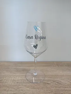 CASA REGINA - čirá nerozbitná sklenice na víno 470 ml