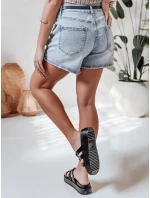 Dámske džínsové šortky s opaskom HELLO JEAN modré FashionStreet SY0481 Dámske džínsové šortky s opaskom HELLO JEAN modré FashionStreet SY0481