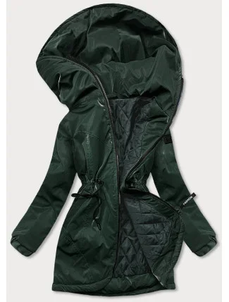 Zelená dámska bunda s kapucňou (B8105-10) Zelená dámska bunda s kapucňou (B8105-10)