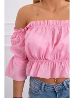 Blúzka vo svetlo ružovej farbe