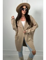 Kapska s vreckami svetlo béžová