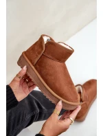 Śniegowce Na Platformie Damskie D.Franklin DFSH370010 Brązowe