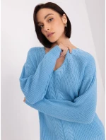 BA SW 8028 jumper.32 svetlo modrá