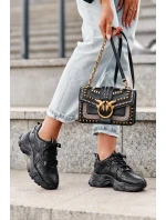 Robustné dámske športové tenisky Black Toderus