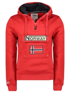 Pánska mikina WY10089H/GN Red - Geographical Norway