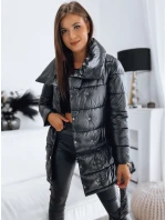 Dámsky prešívaný kabát LONDON PREMIUM black FashionStreet TY3163 Dámsky prešívaný kabát LONDON PREMIUM black FashionStreet TY3163