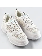 Biele dámske športové topánky (7003)