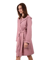 Dámsky vaflový župan s kapucňou Vestis Saimaa Old Rose