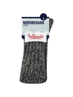 Zimné unisex ponožky NORWEGIAN STYLE SOCKS – BELLINDA – čierna