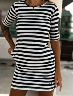 Šaty TW SK 2092.83P bielo-čierne Šaty TW SK 2092.83P bielo-čierne